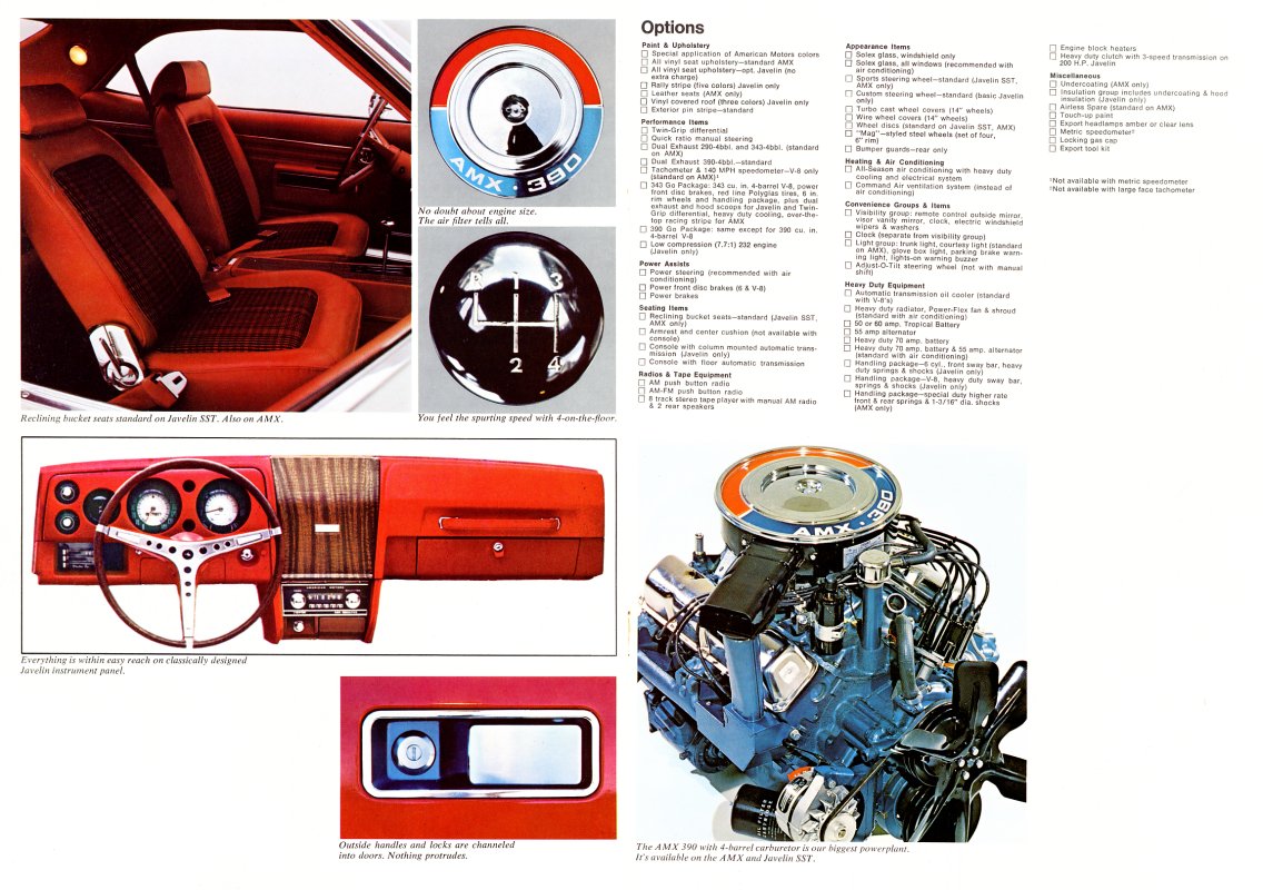 Javelin/AMX 1969 Sales Brochure p4