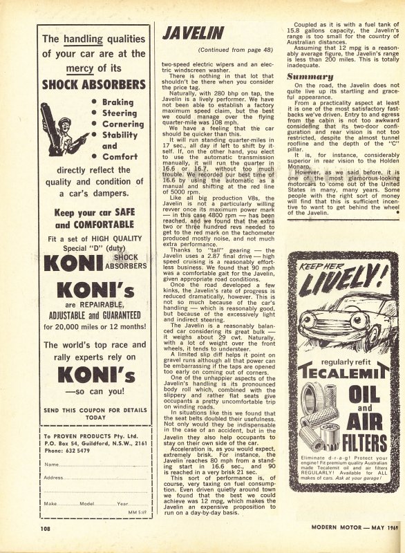 Modern Motor May 1969 page 6