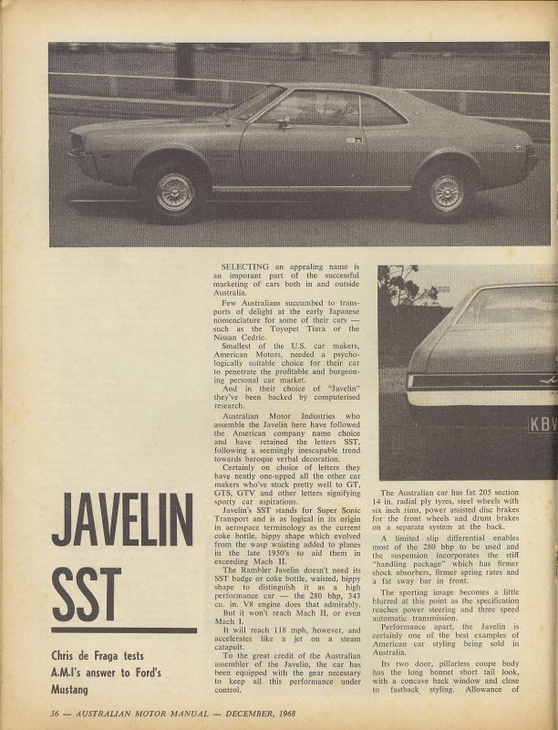 Motor Manual December 1968 page 1