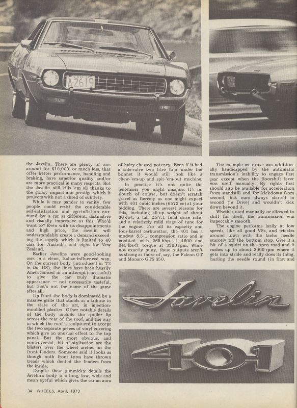Wheels Magazine April 1973 page 5
