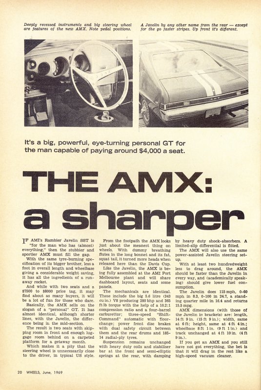 Wheels Magazine June 1969 page 1